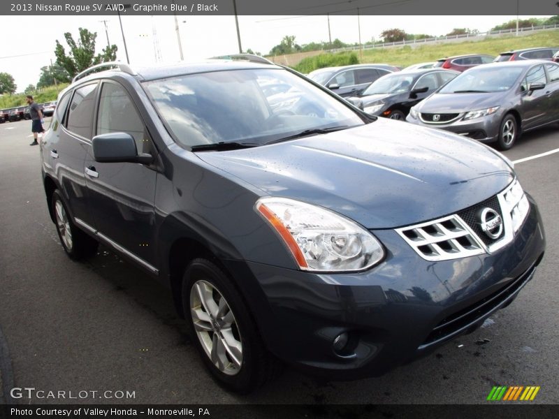 Graphite Blue / Black 2013 Nissan Rogue SV AWD
