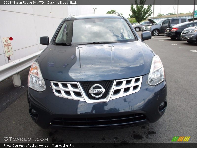 Graphite Blue / Black 2013 Nissan Rogue SV AWD