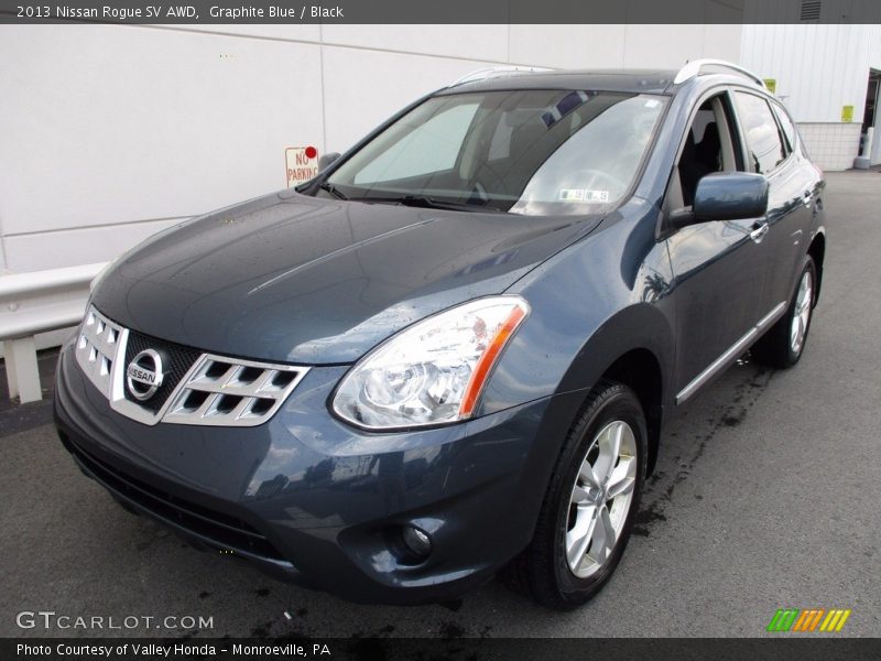 Graphite Blue / Black 2013 Nissan Rogue SV AWD