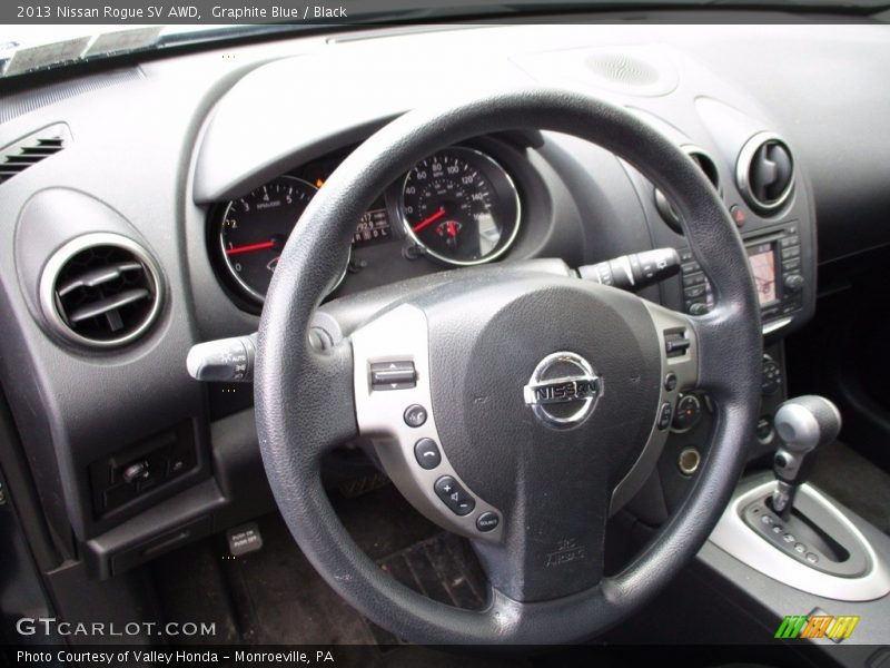 Graphite Blue / Black 2013 Nissan Rogue SV AWD