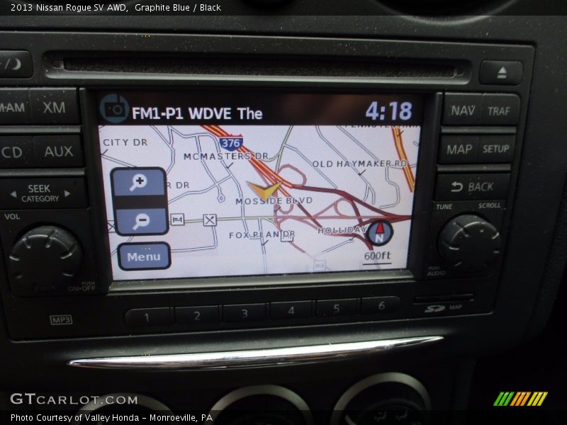 Graphite Blue / Black 2013 Nissan Rogue SV AWD