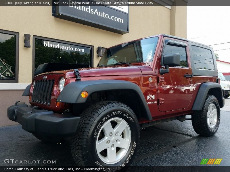 Red Rock Crystal Pearl / Dark Slate Gray/Medium Slate Gray 2008 Jeep Wrangler X 4x4
