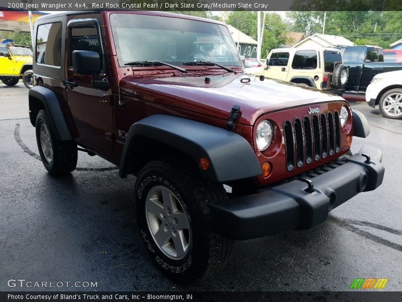 Red Rock Crystal Pearl / Dark Slate Gray/Medium Slate Gray 2008 Jeep Wrangler X 4x4