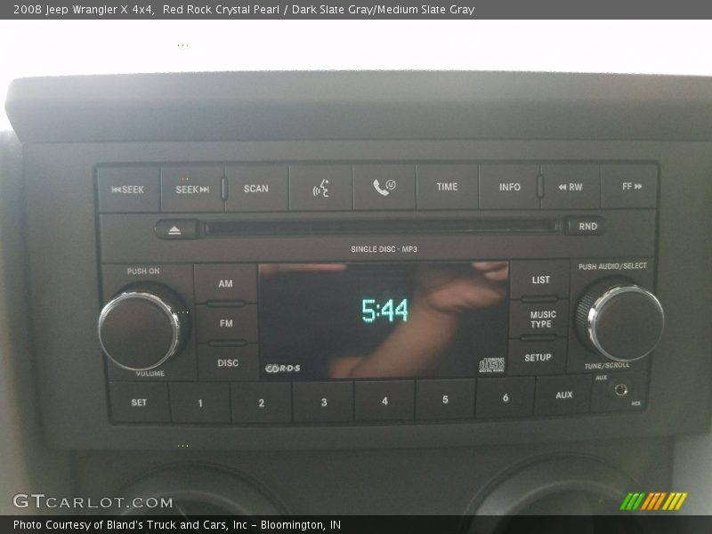 Red Rock Crystal Pearl / Dark Slate Gray/Medium Slate Gray 2008 Jeep Wrangler X 4x4
