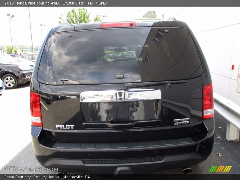 Crystal Black Pearl / Gray 2013 Honda Pilot Touring 4WD