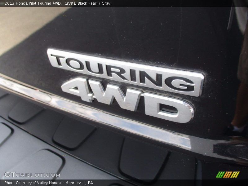 Crystal Black Pearl / Gray 2013 Honda Pilot Touring 4WD