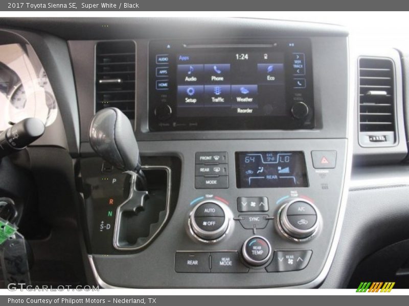 Controls of 2017 Sienna SE