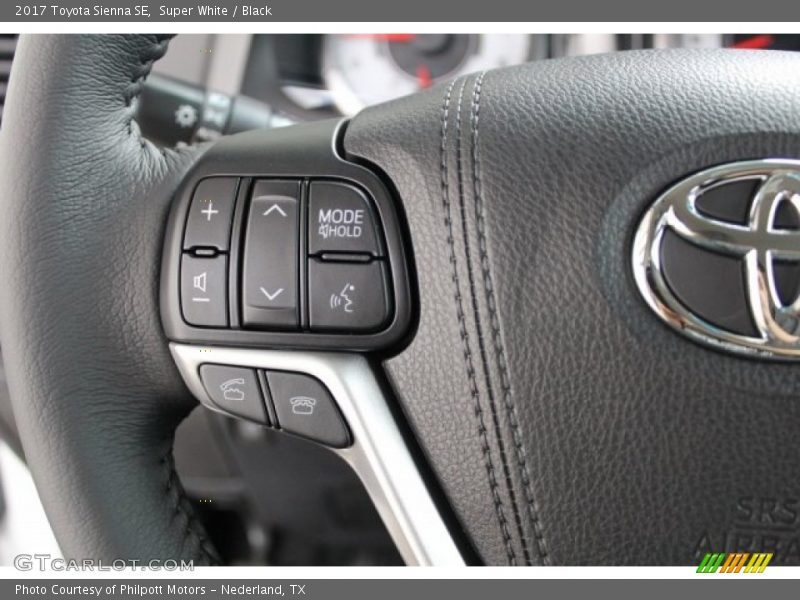 Controls of 2017 Sienna SE