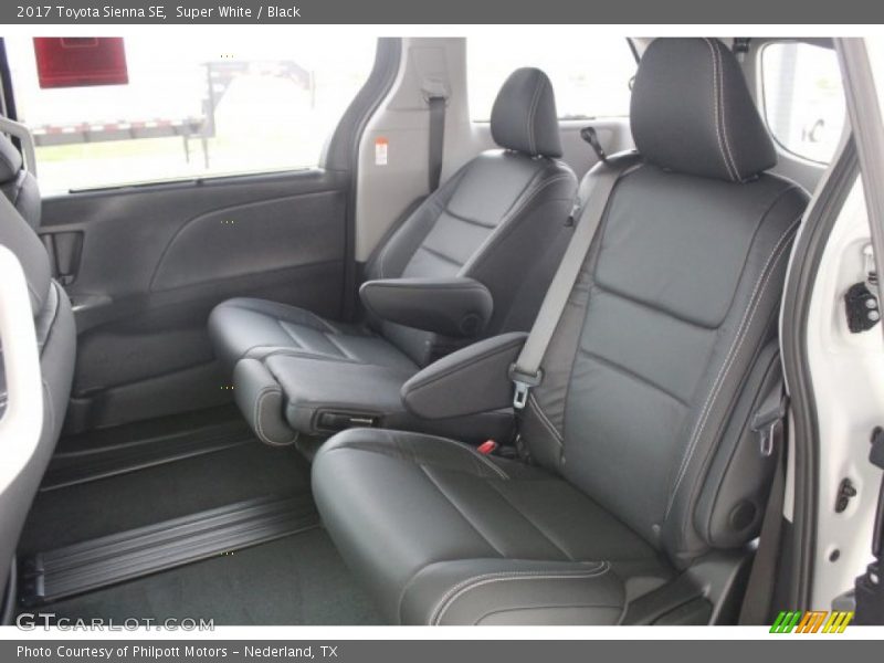 Rear Seat of 2017 Sienna SE