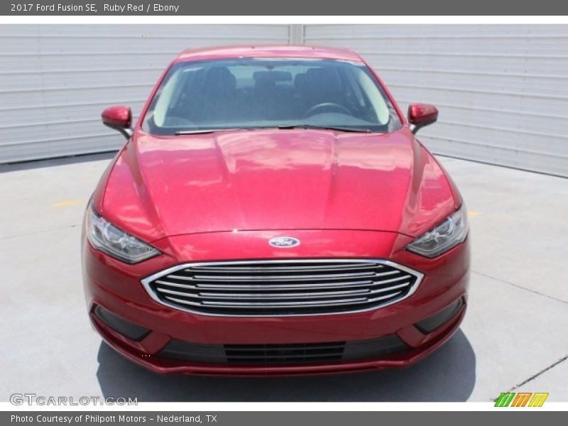 Ruby Red / Ebony 2017 Ford Fusion SE
