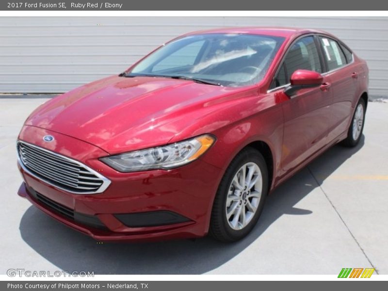Ruby Red / Ebony 2017 Ford Fusion SE