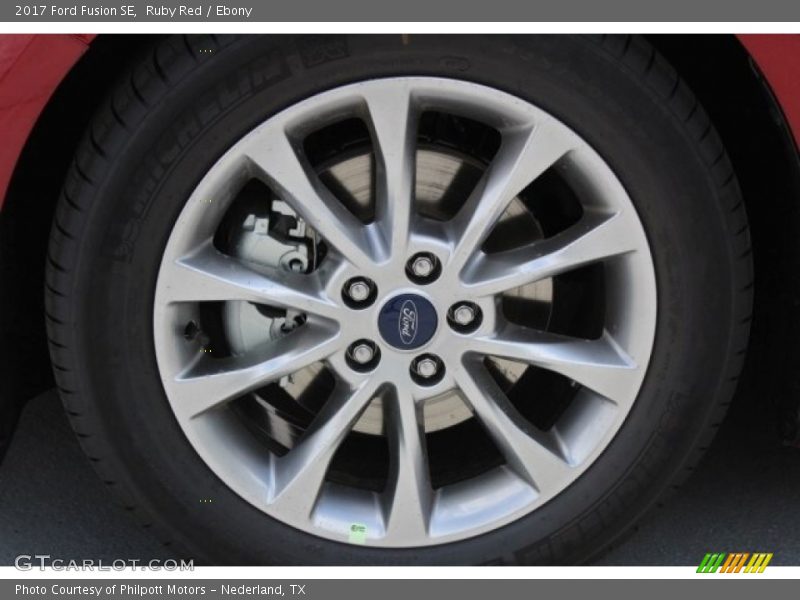 Ruby Red / Ebony 2017 Ford Fusion SE
