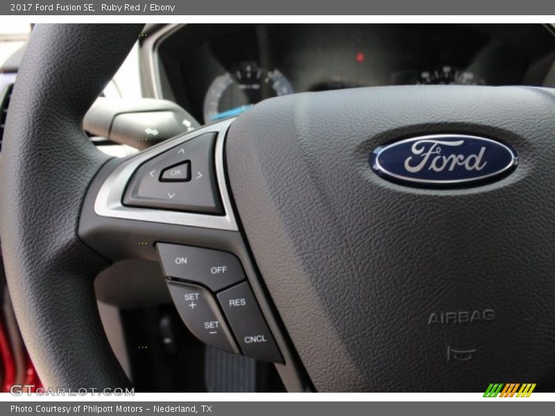 Ruby Red / Ebony 2017 Ford Fusion SE