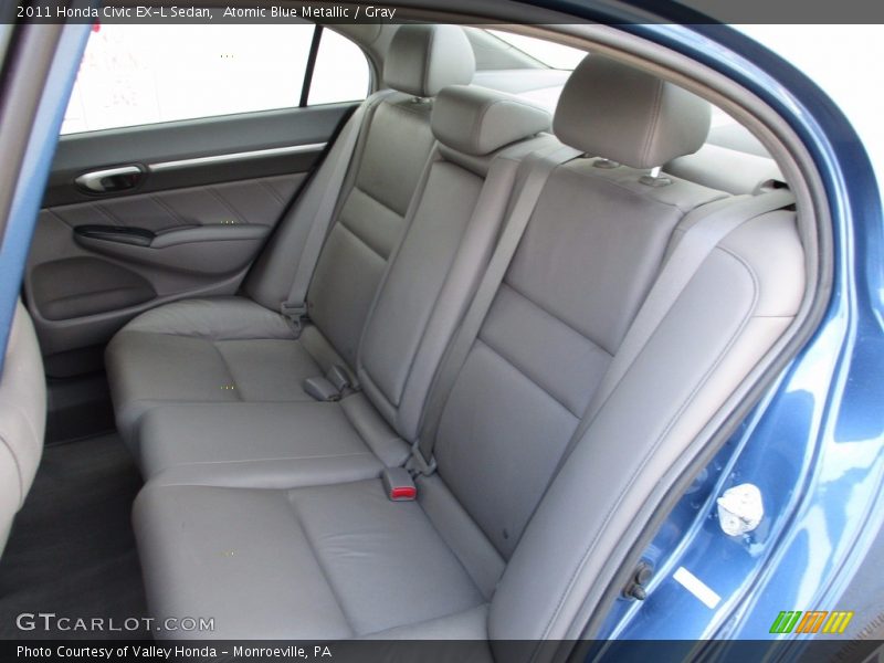 Atomic Blue Metallic / Gray 2011 Honda Civic EX-L Sedan