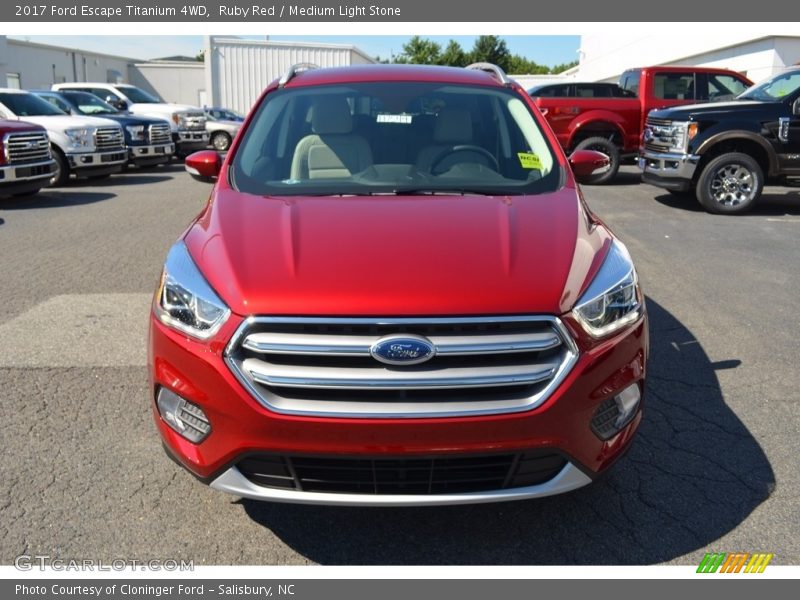 Ruby Red / Medium Light Stone 2017 Ford Escape Titanium 4WD