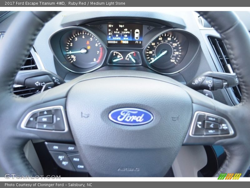 Ruby Red / Medium Light Stone 2017 Ford Escape Titanium 4WD