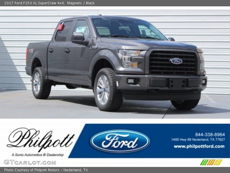 Magnetic / Black 2017 Ford F150 XL SuperCrew 4x4