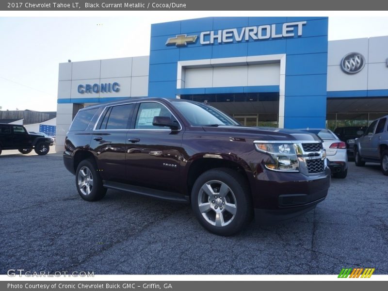 Black Currant Metallic / Cocoa/Dune 2017 Chevrolet Tahoe LT