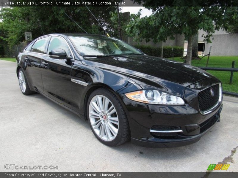 Ultimate Black Metallic / London Tan/Jet 2014 Jaguar XJ XJL Portfolio