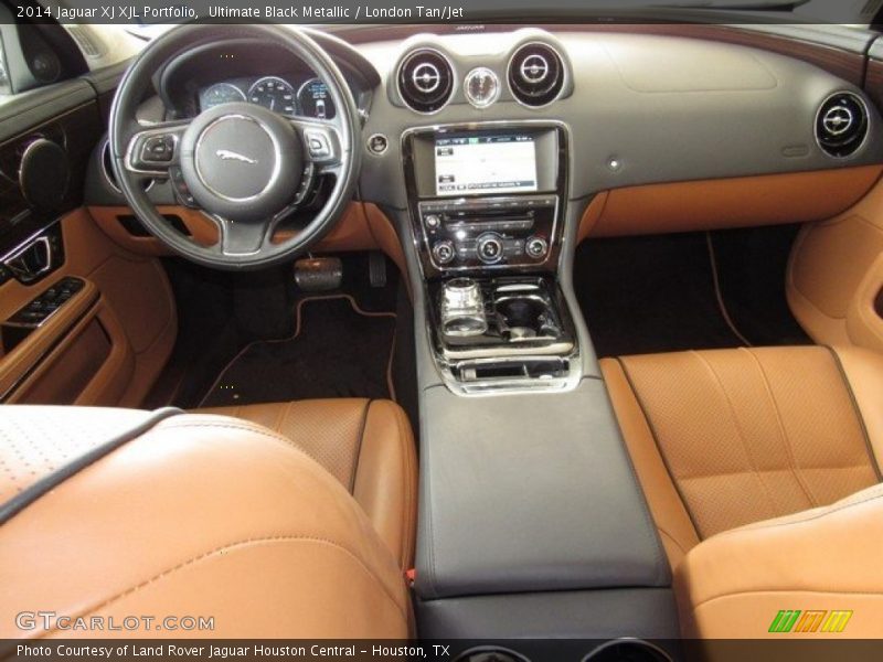 Ultimate Black Metallic / London Tan/Jet 2014 Jaguar XJ XJL Portfolio