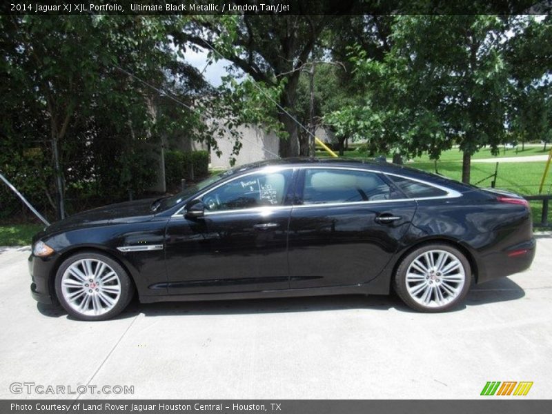 Ultimate Black Metallic / London Tan/Jet 2014 Jaguar XJ XJL Portfolio