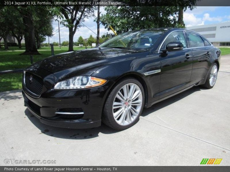 Ultimate Black Metallic / London Tan/Jet 2014 Jaguar XJ XJL Portfolio