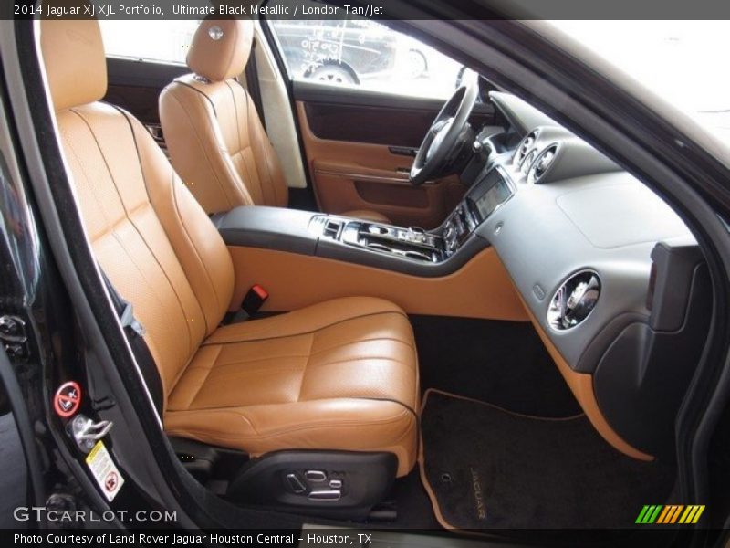 Ultimate Black Metallic / London Tan/Jet 2014 Jaguar XJ XJL Portfolio