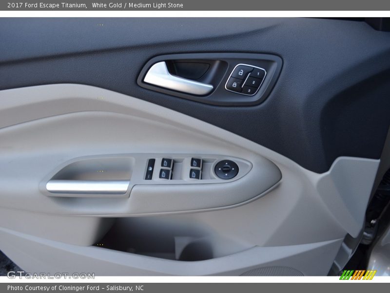 White Gold / Medium Light Stone 2017 Ford Escape Titanium