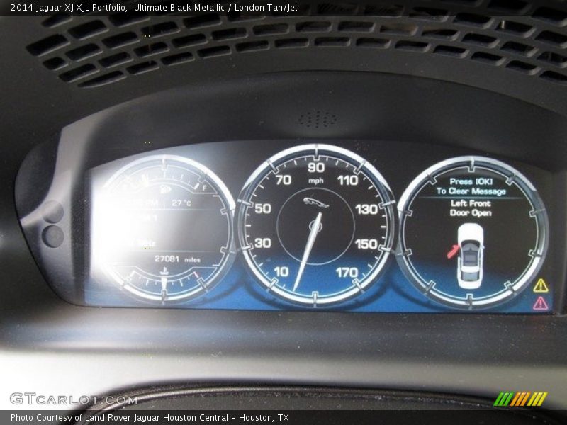 Ultimate Black Metallic / London Tan/Jet 2014 Jaguar XJ XJL Portfolio
