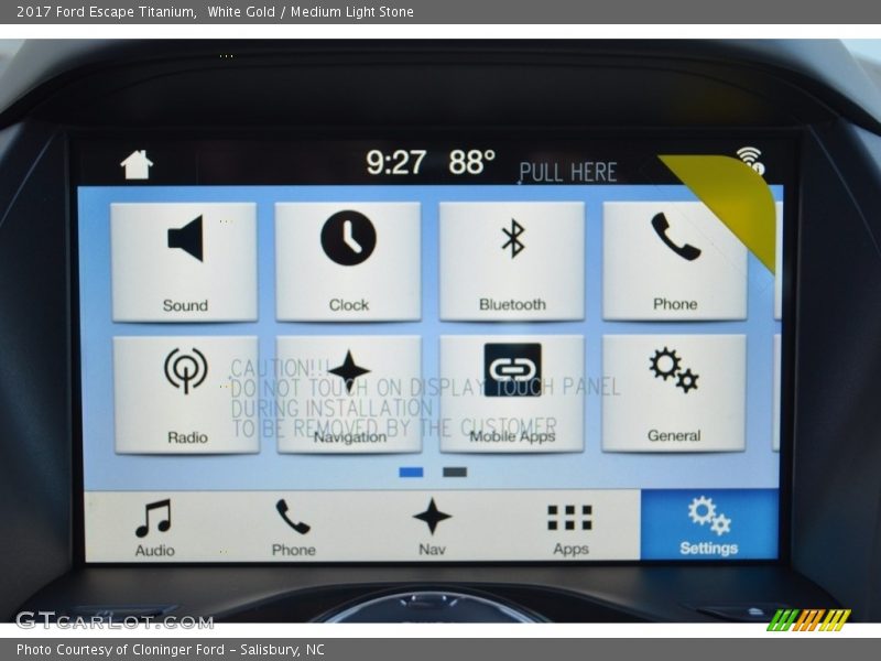 White Gold / Medium Light Stone 2017 Ford Escape Titanium