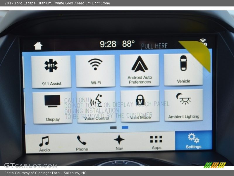 White Gold / Medium Light Stone 2017 Ford Escape Titanium