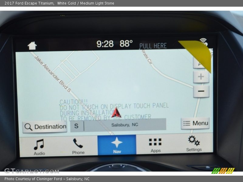 White Gold / Medium Light Stone 2017 Ford Escape Titanium