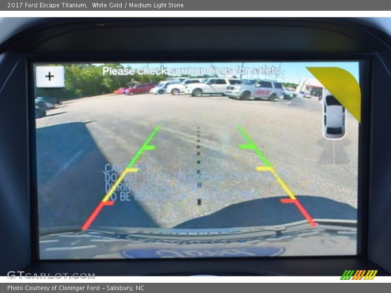 White Gold / Medium Light Stone 2017 Ford Escape Titanium