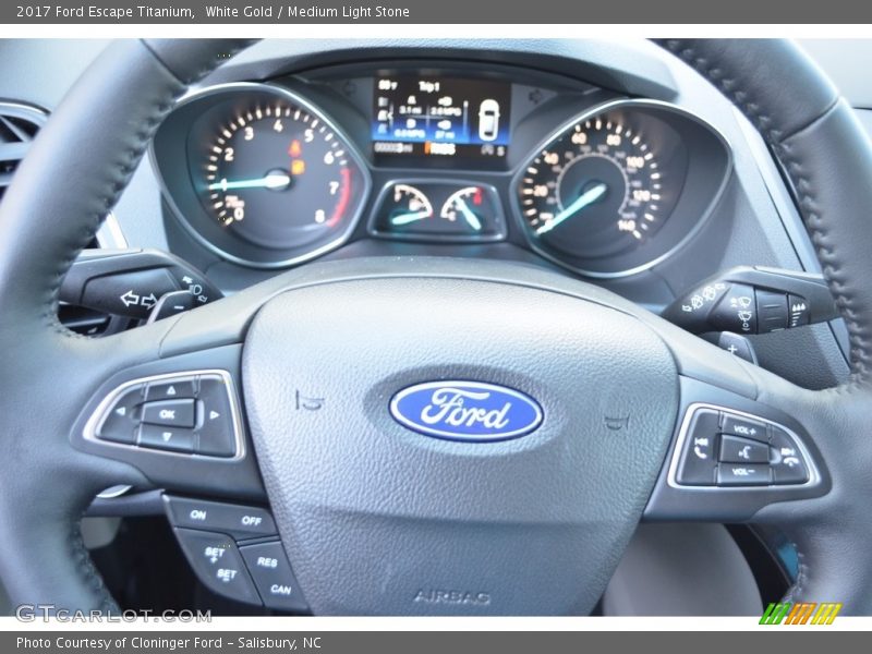 White Gold / Medium Light Stone 2017 Ford Escape Titanium