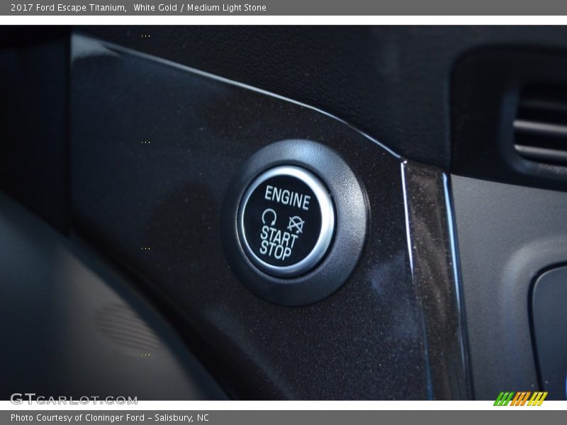 White Gold / Medium Light Stone 2017 Ford Escape Titanium