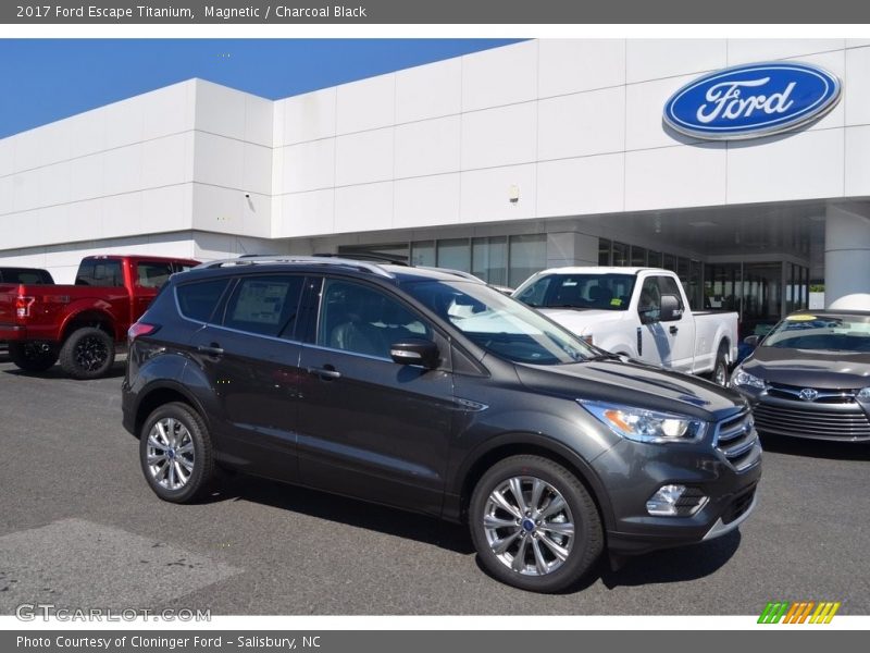 Magnetic / Charcoal Black 2017 Ford Escape Titanium