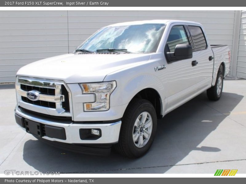 Ingot Silver / Earth Gray 2017 Ford F150 XLT SuperCrew