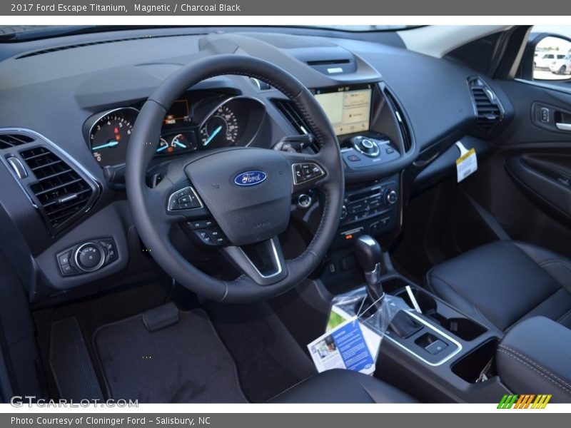Magnetic / Charcoal Black 2017 Ford Escape Titanium