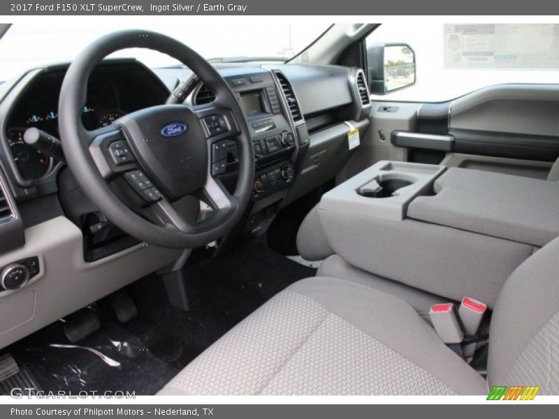 Ingot Silver / Earth Gray 2017 Ford F150 XLT SuperCrew