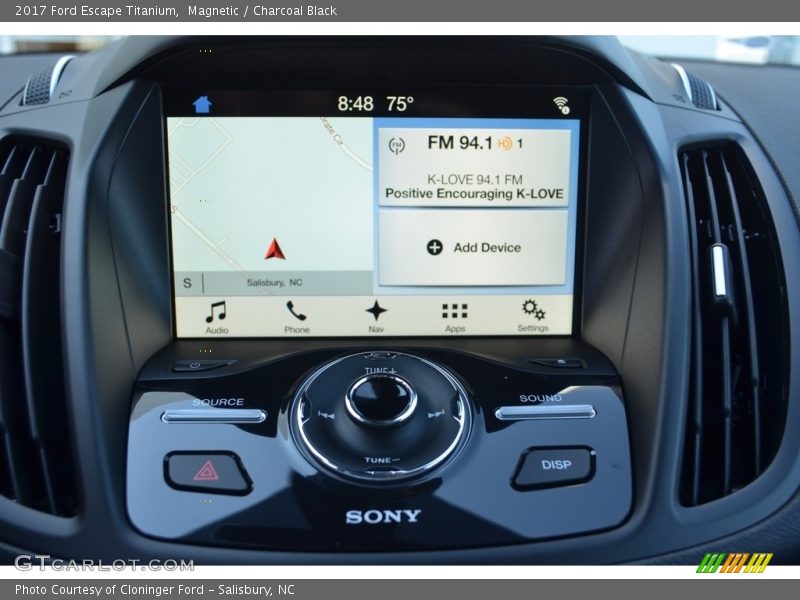 Magnetic / Charcoal Black 2017 Ford Escape Titanium