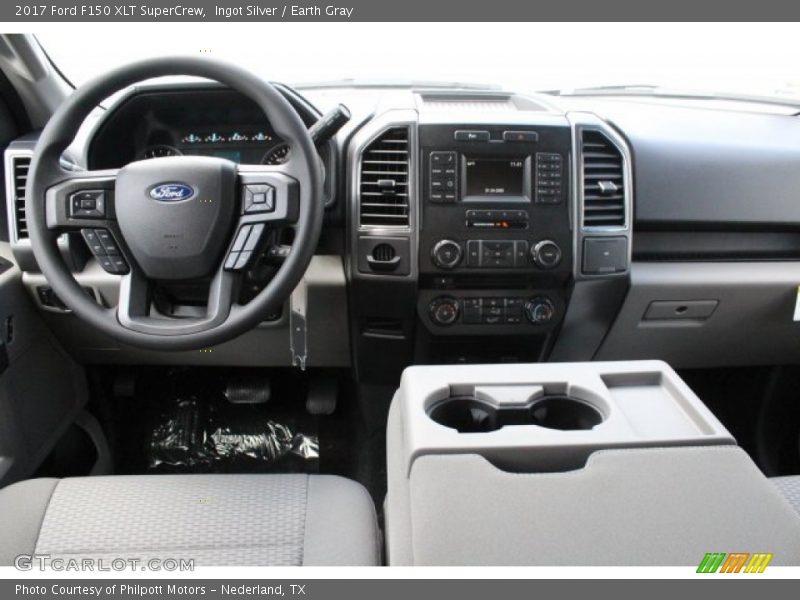 Ingot Silver / Earth Gray 2017 Ford F150 XLT SuperCrew