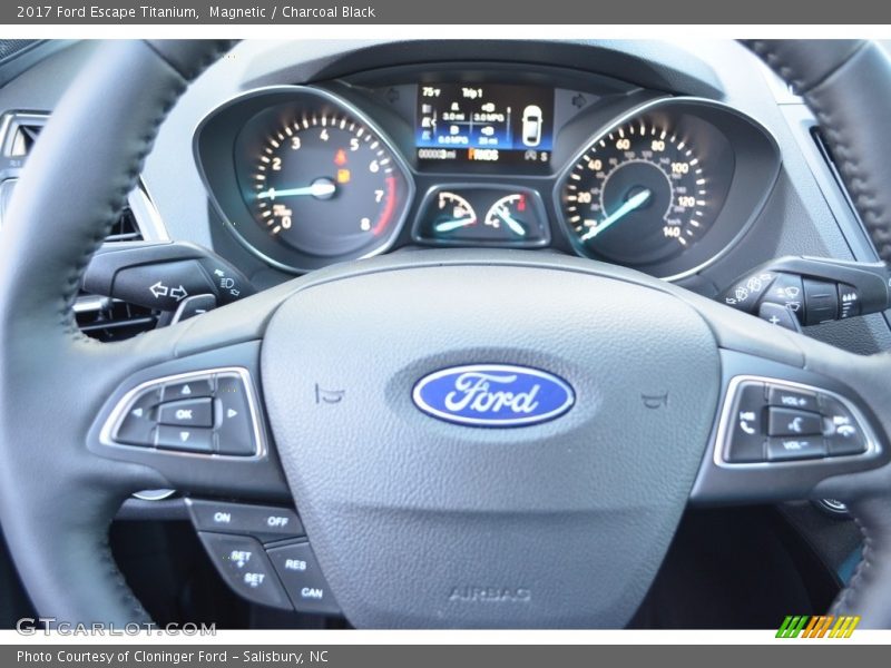 Magnetic / Charcoal Black 2017 Ford Escape Titanium