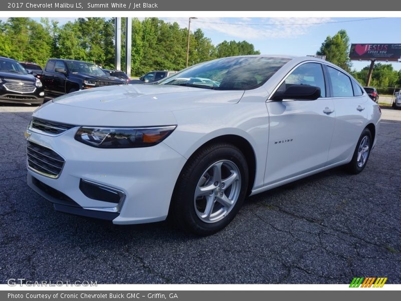 Summit White / Jet Black 2017 Chevrolet Malibu LS