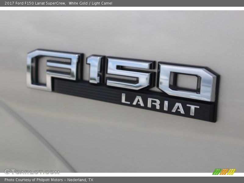 White Gold / Light Camel 2017 Ford F150 Lariat SuperCrew