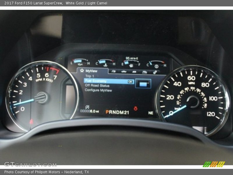 White Gold / Light Camel 2017 Ford F150 Lariat SuperCrew