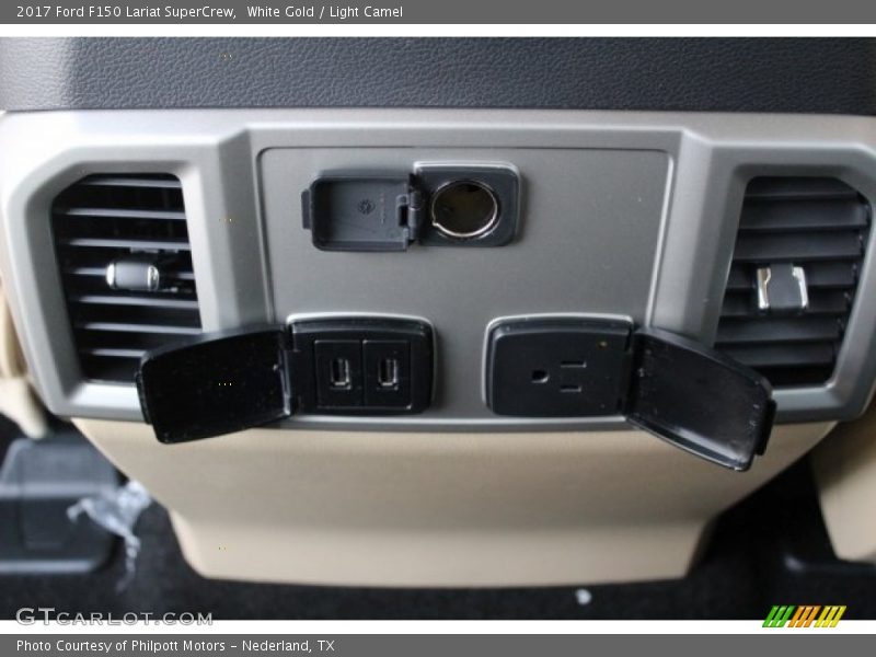 White Gold / Light Camel 2017 Ford F150 Lariat SuperCrew