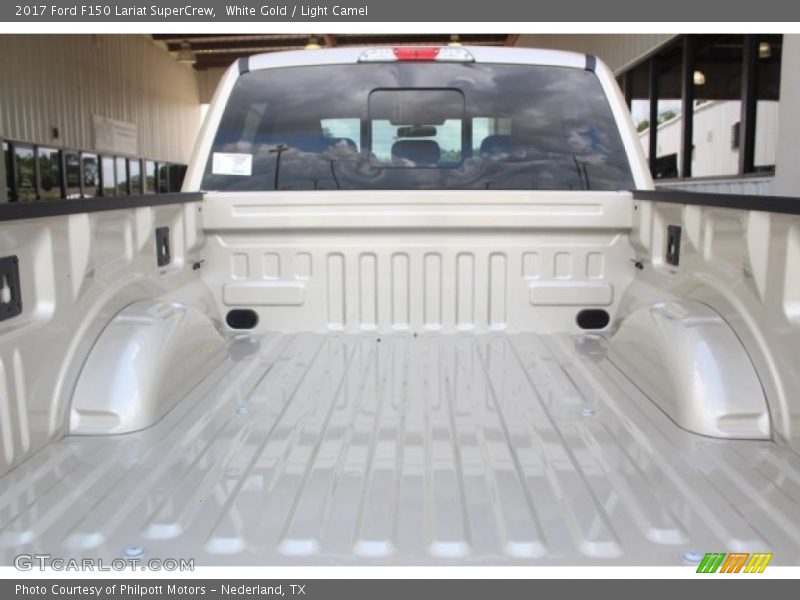 White Gold / Light Camel 2017 Ford F150 Lariat SuperCrew