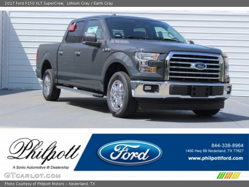 Lithium Gray / Earth Gray 2017 Ford F150 XLT SuperCrew
