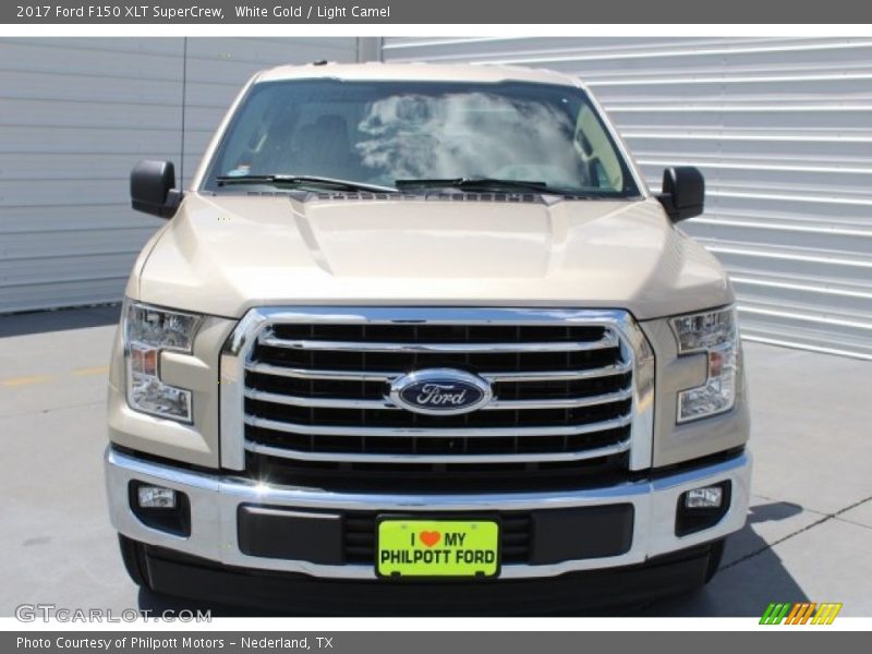 White Gold / Light Camel 2017 Ford F150 XLT SuperCrew