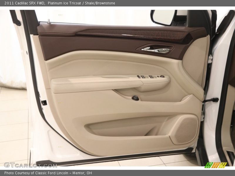 Platinum Ice Tricoat / Shale/Brownstone 2011 Cadillac SRX FWD